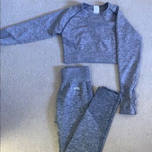 AYBL Crop Long Sleeve and Seamless Legging set